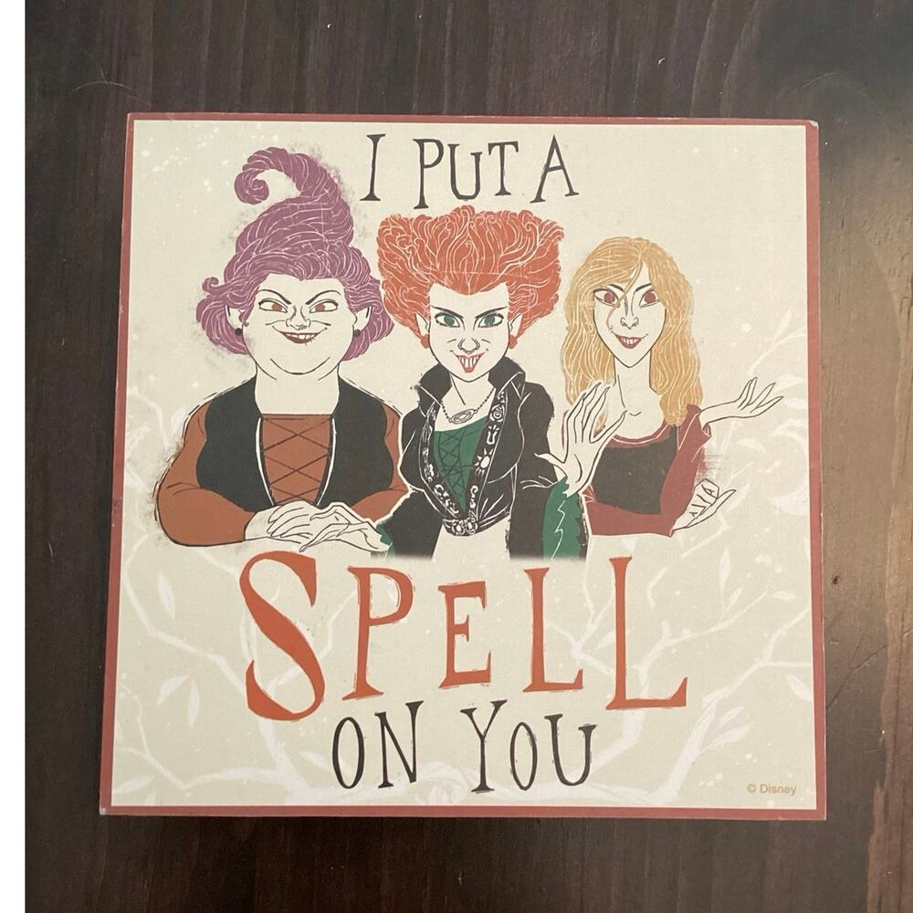 Sanderson Sisters 6 inch Picture Box Decor Halloween Disney's Hocus Pocus 90s